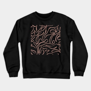 Abstract Lines And Soft Colors Crewneck Sweatshirt